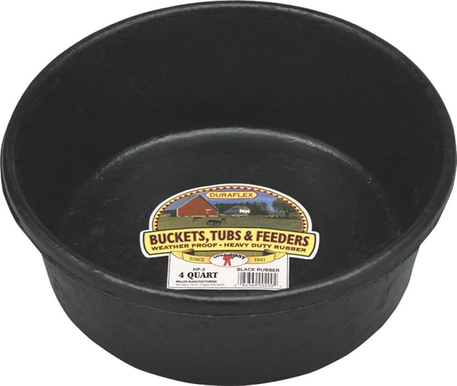 DF02  Dura Flex Rubber Tub 4 Quart HP2