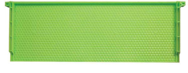 BZDM Drone Comb Frame and Foundation (Green Double Wax Coated) Medium