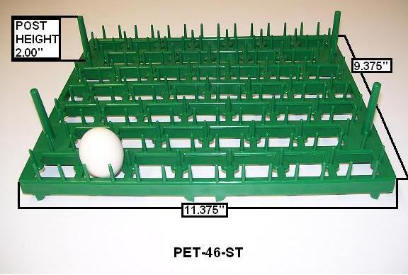 TR46  Pheasant, Bantam or Chukar Egg Tray