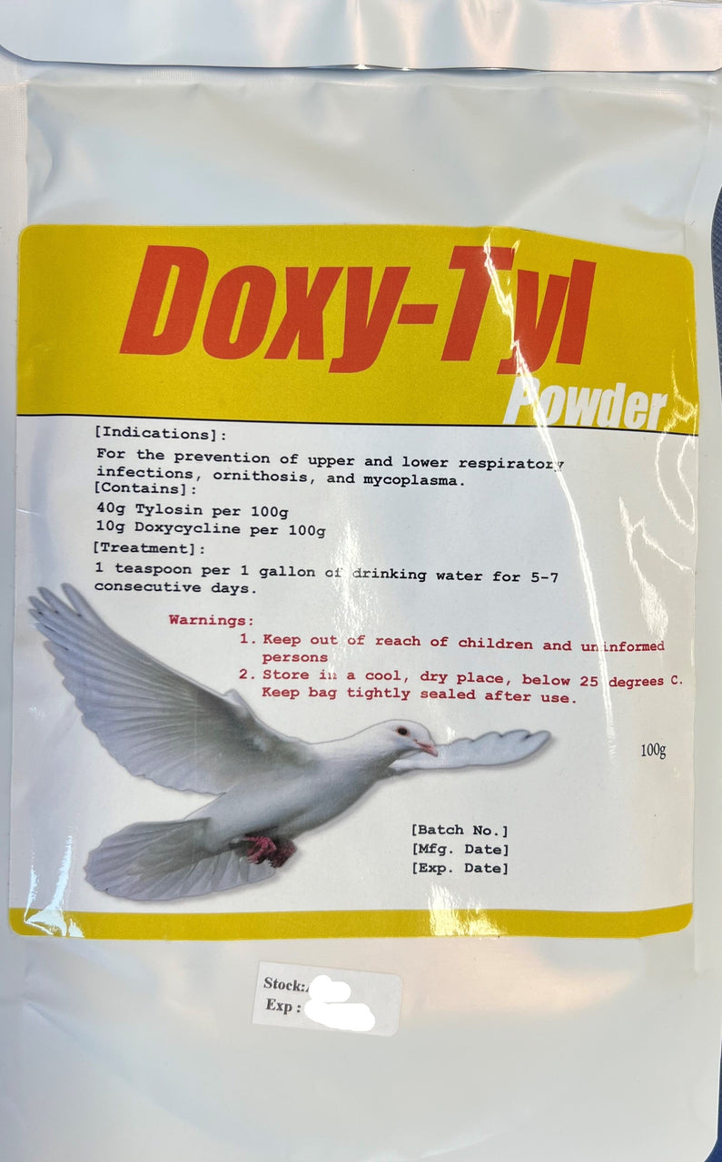 M32-Doxy-Tyl Powder. Respiratory Infections,, Ornithosis and Mycoplasma 100gram