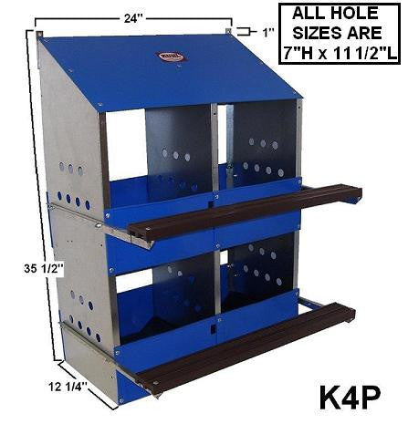 LN4 Kuhl 4 Hole Laying Nest Box