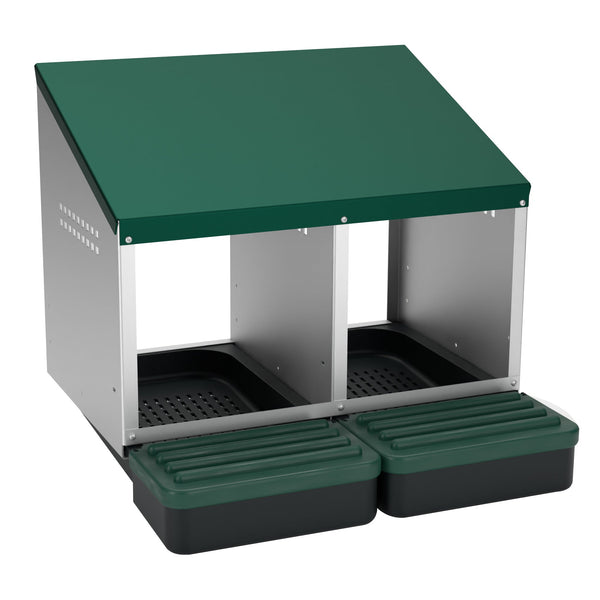 EggHouse Galvanized Nesting Box (Up to 20 Birds)