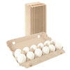 12-Egg Carton (1x12) - Natural Pulp, Flat Blank Top