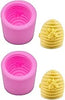 BZPM1/2 - Skep Mold with Bees - 1-1/2"