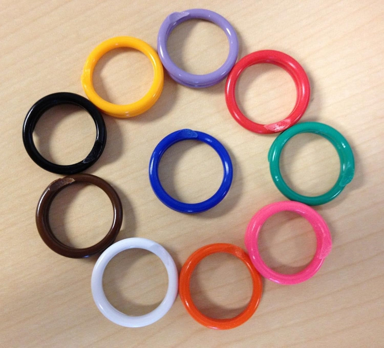 Spiral Plastic Bands Assorted Size 4-11
