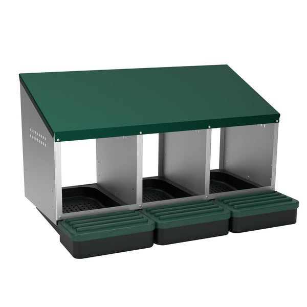 EggHouse Galvanized Nesting Box (Up to 30 Birds)