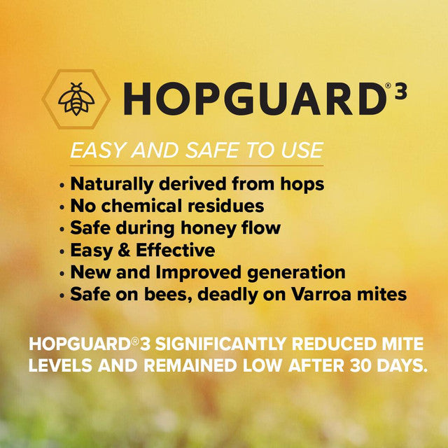 Hopguard 3 Varroa Mite Treatment – Cutler Supply