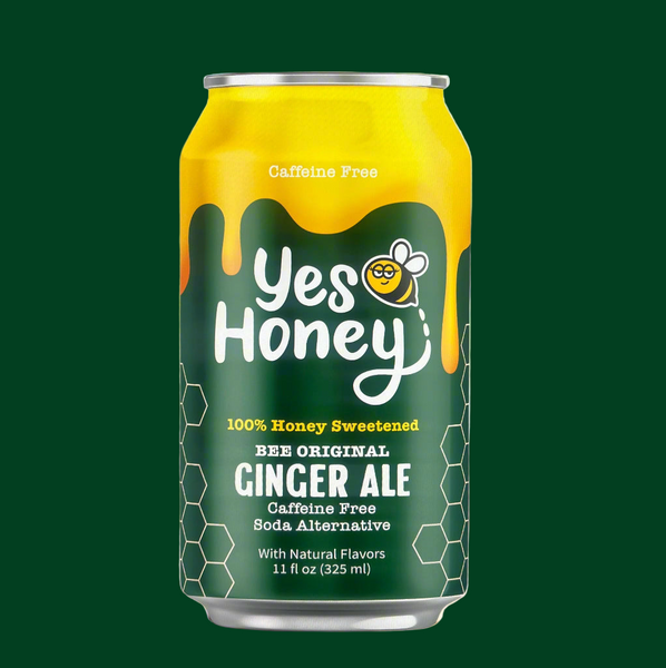 Sparkling Honey Sweetened Ginger Ale Soda Case