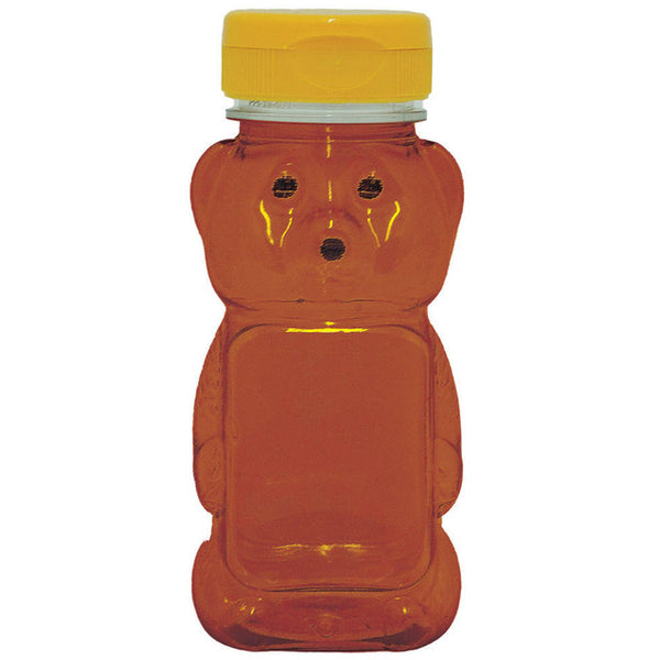 BZ56 PETE Plastic Bear Jars 8oz