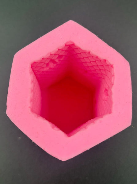Honeycomb Hexagon Candle Mold with Bees