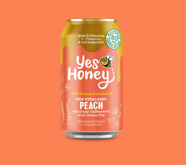 Sparkling Honey Sweetened Peach Tea Case