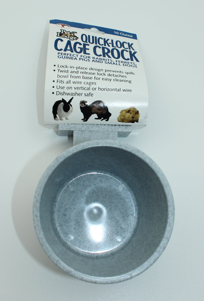 Quick Lock Cage Crock 10 oz Cutler Supply