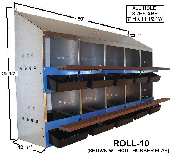 LN10R Kuhl 10 Hole Laying Nest Box