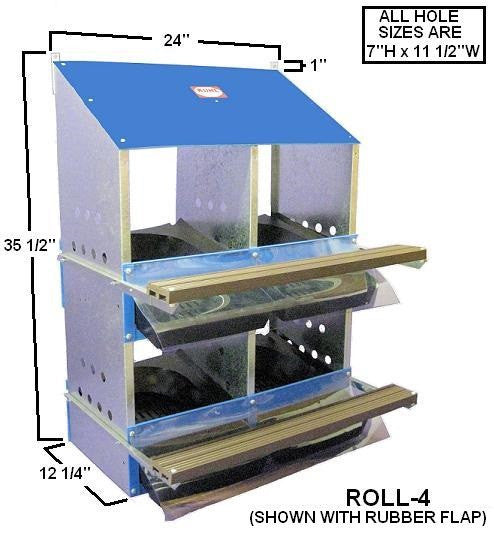 LN4R Kuhl  4 Hole Rollout Laying Nest Box